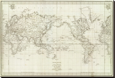 Mappemonde, C.1797 by Jean-Francois De Galaup La Perouse Pricing Limited Edition Print image