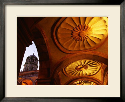 Vaults In Main Courtyard At Ex Convento De San Francisco, Queretaro, Mexico by Witold Skrypczak Pricing Limited Edition Print image