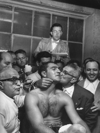 Reporters Talking With Boxer Rocky Marciano After Winning The Heavyweight Championship by Ralph Morse Pricing Limited Edition Print image