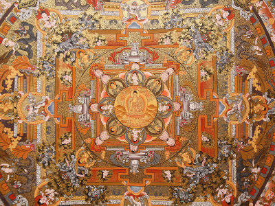 Mandala On A Thangka, Bhaktapur, Nepal, Asia by Godong Pricing Limited Edition Print image