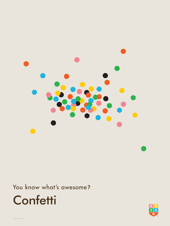 You Know What's Awesome? Confetti (Gray) by Wee Society Pricing Limited Edition Print image