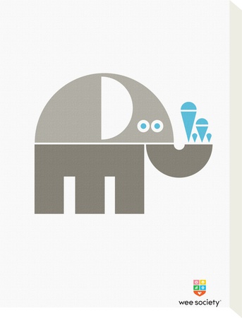 Wee Alphas, Eli The Elephant by Wee Society Pricing Limited Edition Print image
