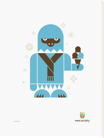 Wee Alphas, Yolanda The Yeti by Wee Society Pricing Limited Edition Print image