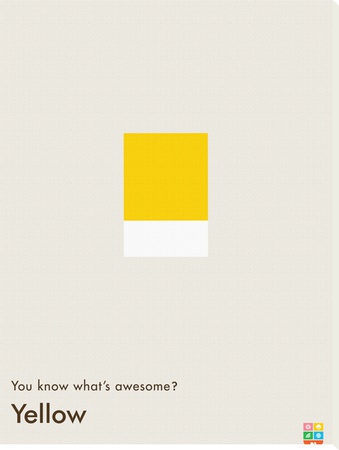 You Know What's Awesome? Yellow (Gray) by Wee Society Pricing Limited Edition Print image