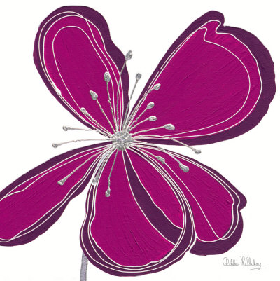 Purple Flower Bloom by Debbie Halliday Pricing Limited Edition Print image
