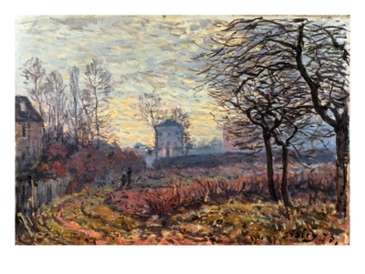 Landscape Near Louveciennes, 1873 by Alfred Sisley Pricing Limited Edition Print image