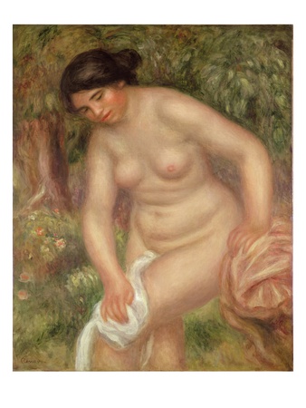Bather Drying Herself, 1895 by Pierre-Auguste Renoir Pricing Limited Edition Print image