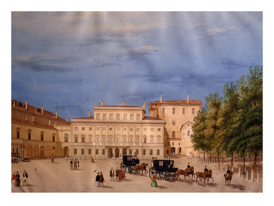 Palazzo Ducale (Ducal Palace), Parma, Italy, Watercolour by Giuseppe Alinovi Pricing Limited Edition Print image