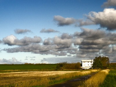 House By Levee Bank, California, Usa by Bob Cornelis Pricing Limited Edition Print image