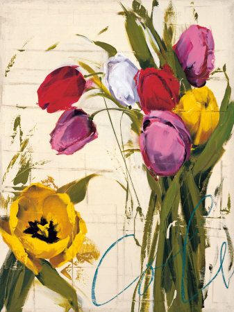 Bouquet Of Tulips I by Antonio Massa Pricing Limited Edition Print image