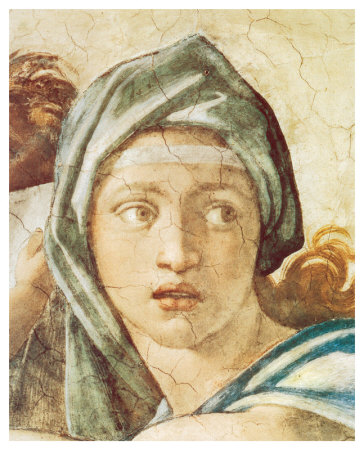 Chapel Sistine, The Delphic Sibyl by Michelangelo Buonarroti Pricing Limited Edition Print image