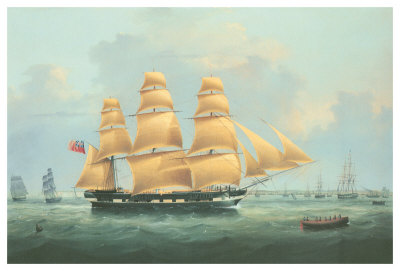 British Merchantman Ship by Samuel Walters Pricing Limited Edition Print image