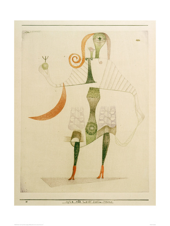 Female Costume Mask by Paul Klee Pricing Limited Edition Print image