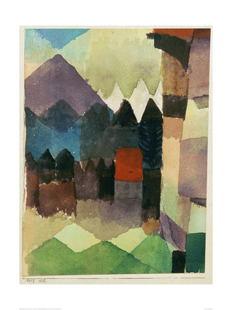 Fohn Wind In Marc's Garden by Paul Klee Pricing Limited Edition Print image