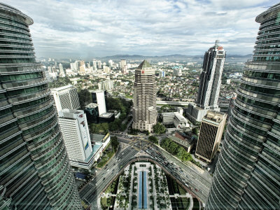 Kuala Lumpur Malaysian Skyline by Scott Stulberg Pricing Limited Edition Print image