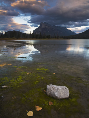 Sunset At Vermillion Lakes In The Rocky Mountains, Banff National Park, Alberta, Canada by Adam Burton Pricing Limited Edition Print image