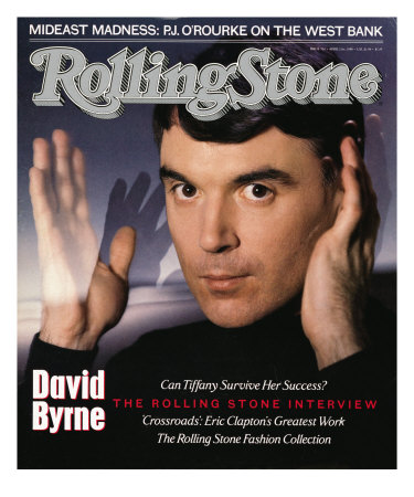David Byrne, Rolling Stone No. 524, April 21, 1988 by Hiro Pricing Limited Edition Print image
