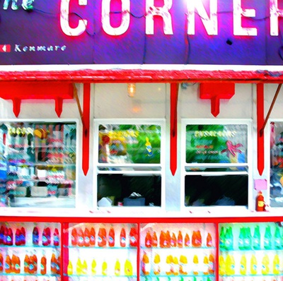 The Corner Taco Stand, New York by Tosh Pricing Limited Edition Print image