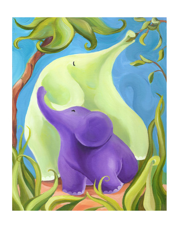Elephant Mommy And Baby Ii by Penny Keenan Pricing Limited Edition Print image