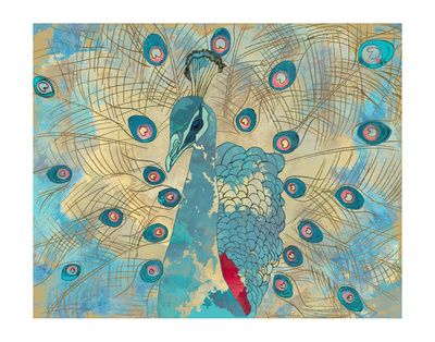 Peacock I by Karin Connolly Pricing Limited Edition Print image