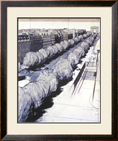 Champ Elysees, Paris, 1969 by Christo Pricing Limited Edition Print image