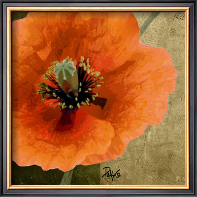 Orange Poppies Iv by Patty Q. Pricing Limited Edition Print image