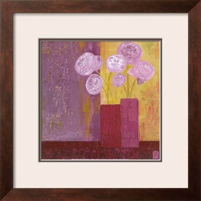 Pivoines Mauves Ii by Karine Romanelli Pricing Limited Edition Print image