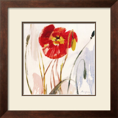 Crimson Poppy Iii by Marysia Pricing Limited Edition Print image