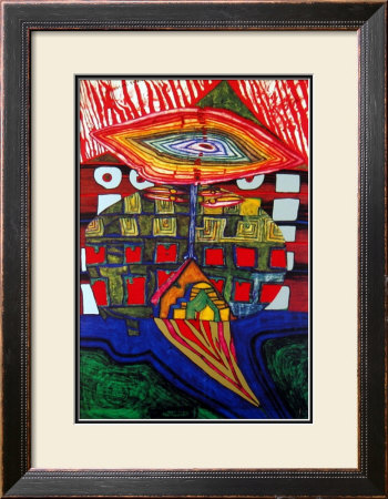 The Eye And The Beard Of God by Friedensreich Hundertwasser Pricing Limited Edition Print image