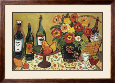 Country Pears With Wine by Suzanne Etienne Pricing Limited Edition Print image