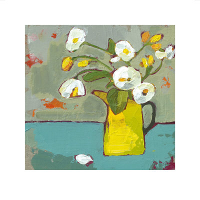Yellow Tin Jug by Lara Bowen Pricing Limited Edition Print image