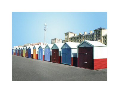Beach Huts by Corinna Radcliffe Pricing Limited Edition Print image