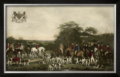 Sir Richard Sutton And The Quorn Hounds by Sir Francis Grant Pricing Limited Edition Print image