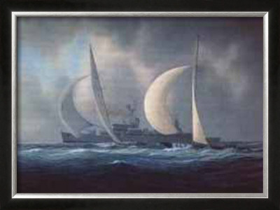 The America's Cup - Constellation V. Sovereign, 1964 (Signed) by Tim Thompson Pricing Limited Edition Print image
