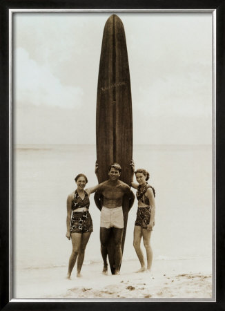 Tom With Kalahuewehe, 1937 by Tom Blake Pricing Limited Edition Print image