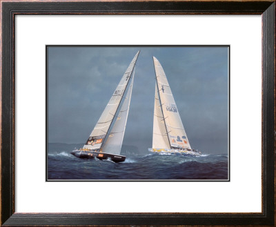 The America's Cup - Black Magic V. Young America, 1995 (Signed) by Tim Thompson Pricing Limited Edition Print image