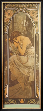 Repos De La Nuit by Alphonse Mucha Pricing Limited Edition Print image