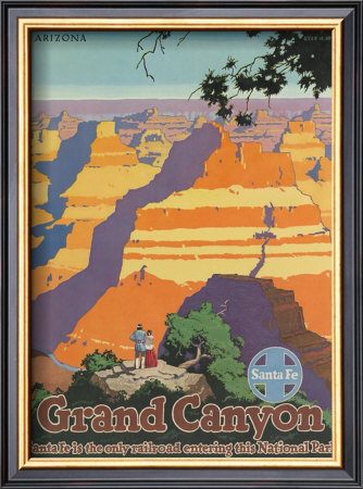 Santa Fe Railroad: Grand Canyon National Park, Arizona by Oscar M. Bryn Pricing Limited Edition Print image