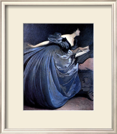 Althea Reading In Blue Dress by John White Alexander Pricing Limited Edition Print image