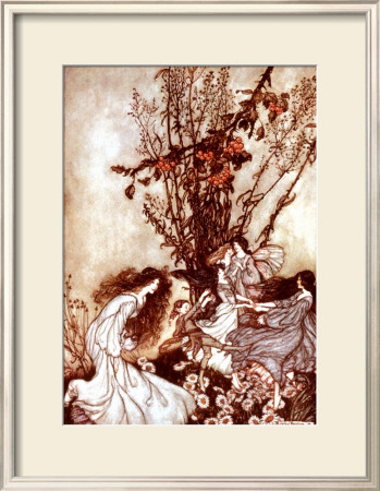Fairies Say 'We Feel Dancey!' by Arthur Rackham Pricing Limited Edition Print image