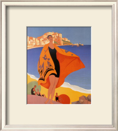 La Plage De Calvi by Roger Broders Pricing Limited Edition Print image