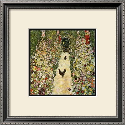 Garden Path With Chickens by Gustav Klimt Pricing Limited Edition Print image