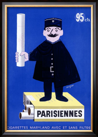 Parisiennes Cigarettes by Raymond Savignac Pricing Limited Edition Print image