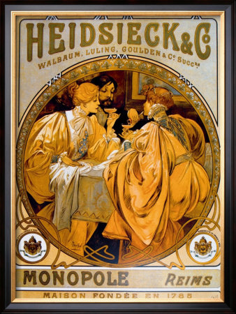 Heidsieck by Alphonse Mucha Pricing Limited Edition Print image