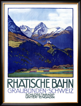 Rhatische Bahn, Schloss Tarasp by Emil Cardinaux Pricing Limited Edition Print image