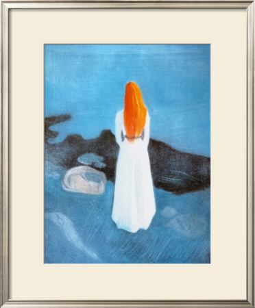 Young Girl On A Jetty by Edvard Munch Pricing Limited Edition Print image
