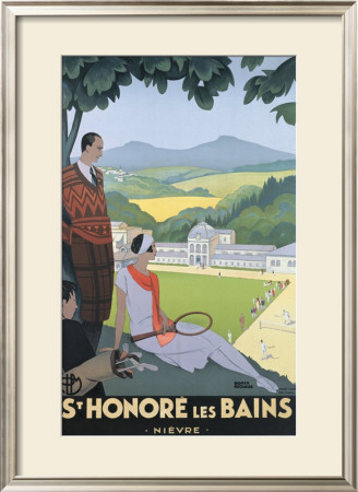 St. Honore Les Bains by Roger Broders Pricing Limited Edition Print image