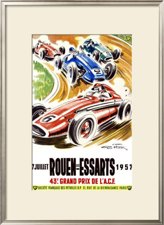 Rouen Les Essarts, 1957 by Geo Ham Pricing Limited Edition Print image