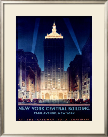 New York, Central Building, 1930 by Chesley Bonestell Pricing Limited Edition Print image