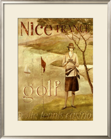 Golf Nice by Fabrice De Villeneuve Pricing Limited Edition Print image